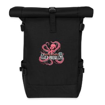 More Arms, Fewer Problems – EnrolDesign - Roll Top Backpack - black - Front