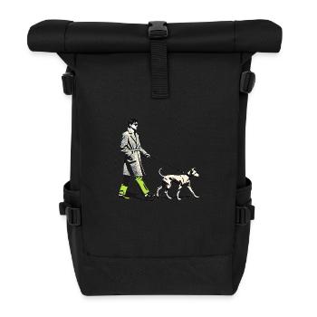 Promener le chien - Sac à dos roll top - noir - Devant