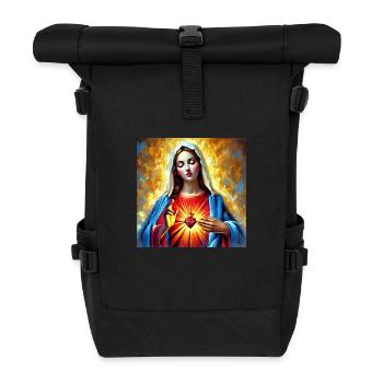 Holly Mary Maria Madonna Mariana Virgin Mary Holy - Roll Top Backpack - black - Front