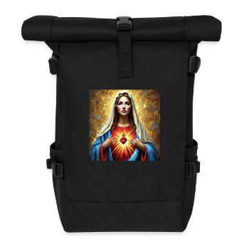 Holly Mary Maria Madonna Mariana Virgin Mary Holy - Roll Top Backpack - black - Front
