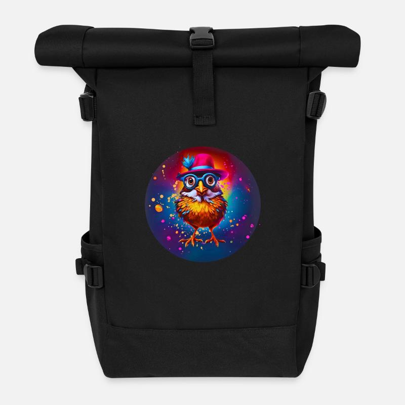 Schnabelfatz - Rolltop Rucksack - Schwarz