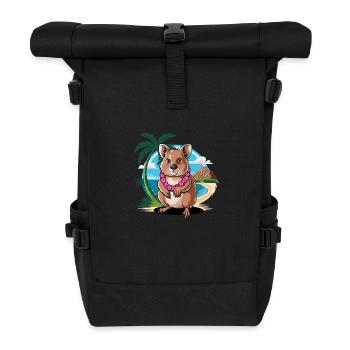 Tropical Quokka - Sac à dos roll top - noir - Devant
