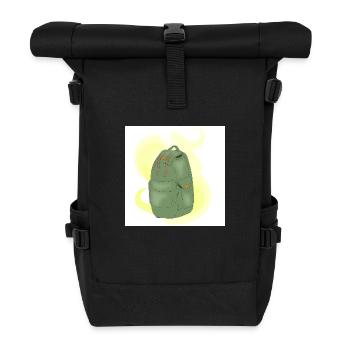 Mountain backpack - Roll Top Backpack - black - Front