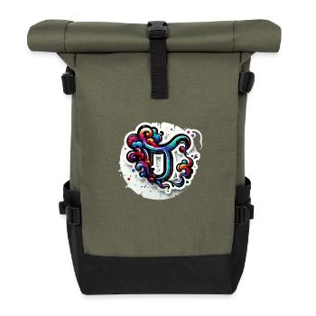 Couleur du zodiaque : Taureau - Sac à dos roll top - olive/noir - Devant