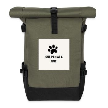 Positive Paw - Roll Top Backpack - olive/black - Front