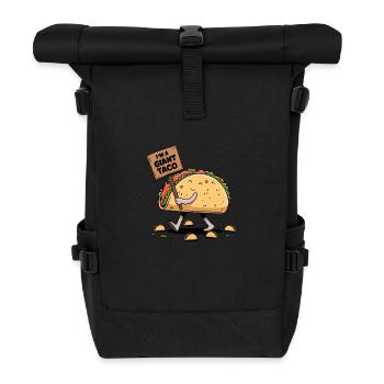 Ich bin ein riesiger Taco - Rolltop Rucksack - Schwarz - Vorne