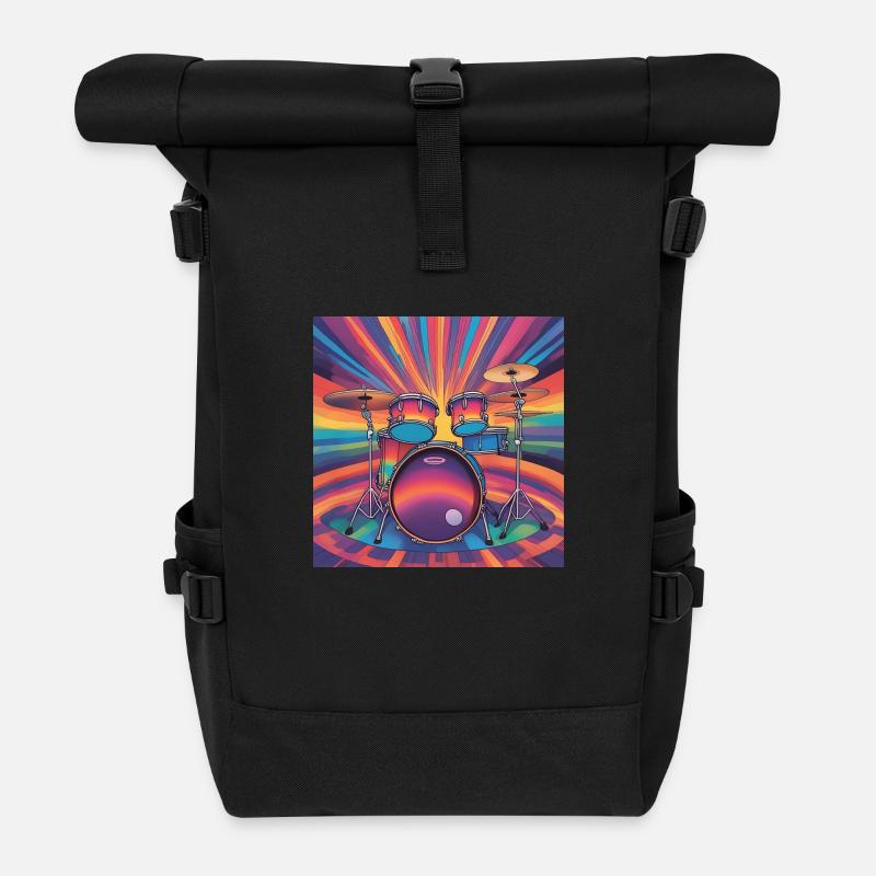 Batterie - Rolltop Rucksack - Schwarz
