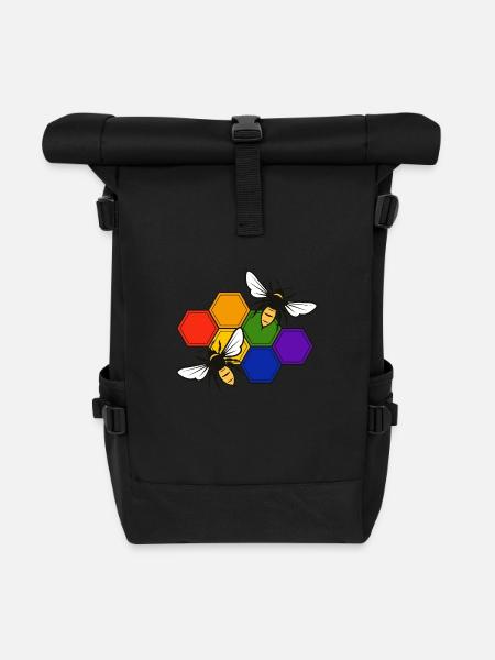 PrideBee - Rolltop Rucksack - Schwarz