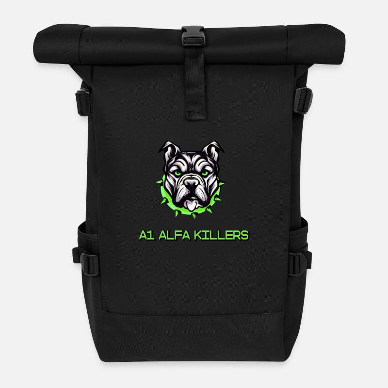 A1 ALFA ESPORTS - Rolltop Rucksack - Schwarz