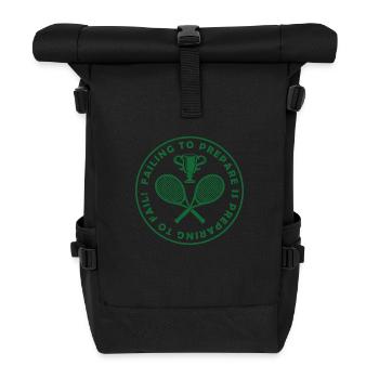 fail to prepare - Rolltop Rucksack - Schwarz - Vorne