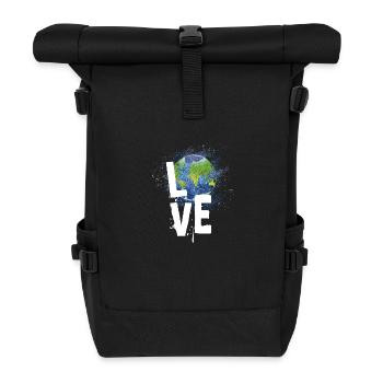 L’amour du monde - Sac à dos roll top - noir - Devant