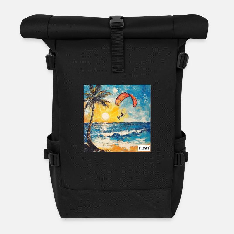 Cerf-volant - Sac à dos roll top - noir