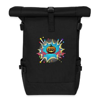 Kaffee Pop Art Comic Retro Herzschlag - Rolltop Rucksack - Schwarz - Vorne