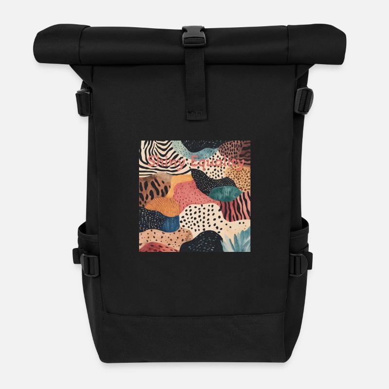 Shiny Equality - Rolltop Rucksack - Schwarz