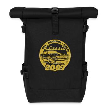 18. Geburtstag - Klassiker Musclecar 03/2007 - Rolltop Rucksack - Schwarz - Vorne