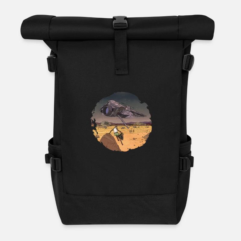 Le Départ - Sac à dos roll top - noir