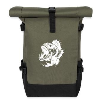 Créature marine cauchemardesque dents terribles - Sac à dos roll top - olive/noir - Devant