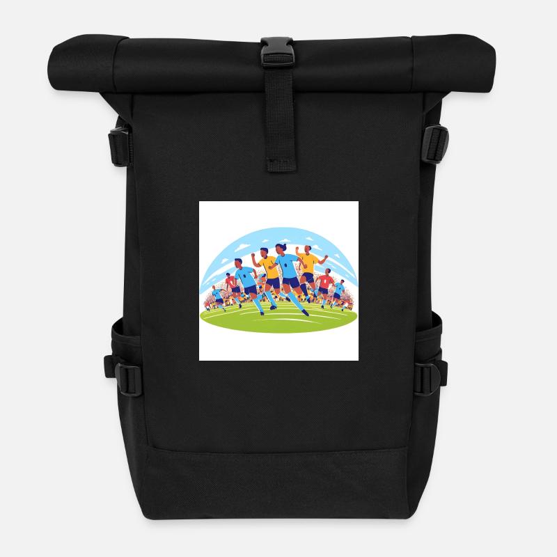 Football - Sac à dos roll top - noir
