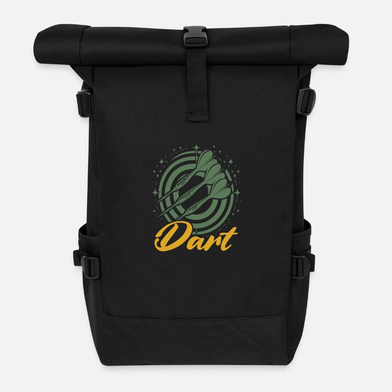 Darts Dart Saying Javelin Sports Gift Idea - Roll Top Backpack - black