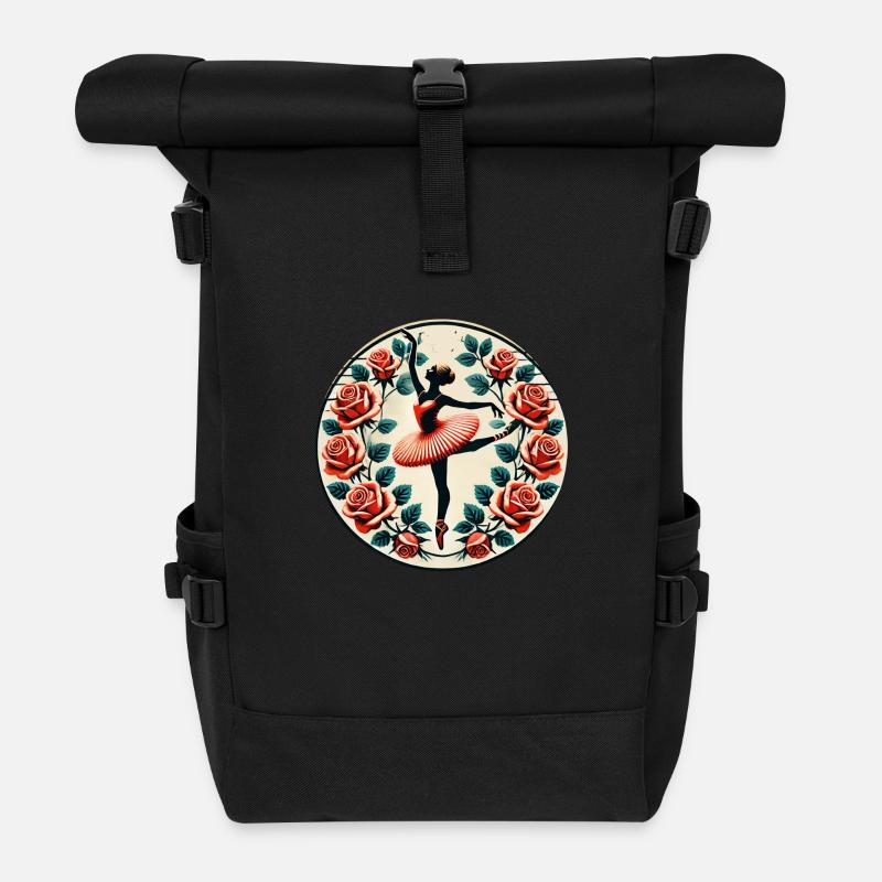 Ballerina - Rolltop Rucksack - Schwarz