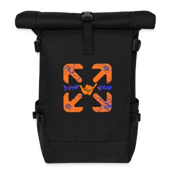 Kompass - Rolltop Rucksack - Schwarz - Vorne