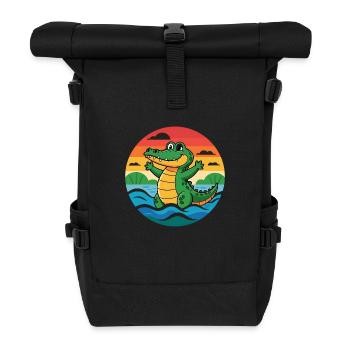 Alligator Retro Alligators - Roll Top Backpack - black - Front
