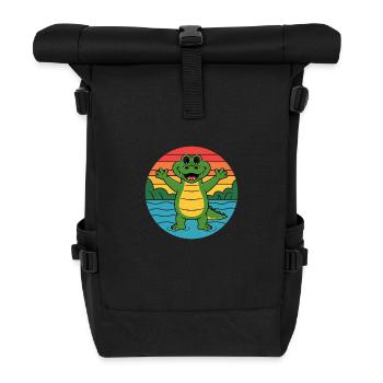 Alligator Retro Alligators - Roll Top Backpack - black - Front