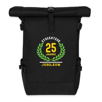 Stuckateur Jubiläum 25 Jahre 25 jähriges Jubilaeum - Rolltop Rucksack - Schwarz - Vorne
