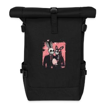 Couple de Pâques effrayant - Sac à dos roll top - noir - Devant