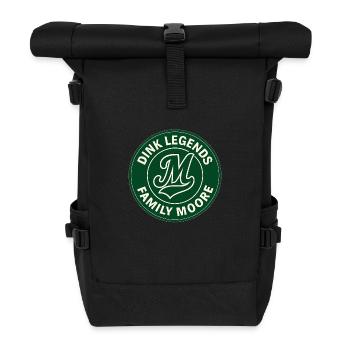 Dink Legends Family Moore Pickleball Team Retro - Roll Top Backpack - black - Front