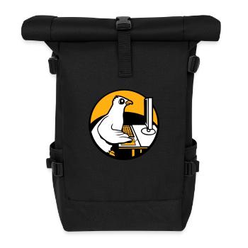 Pigeon Works Office Computer Keyboard Mouse Gamer - Roll Top Backpack - black - Front