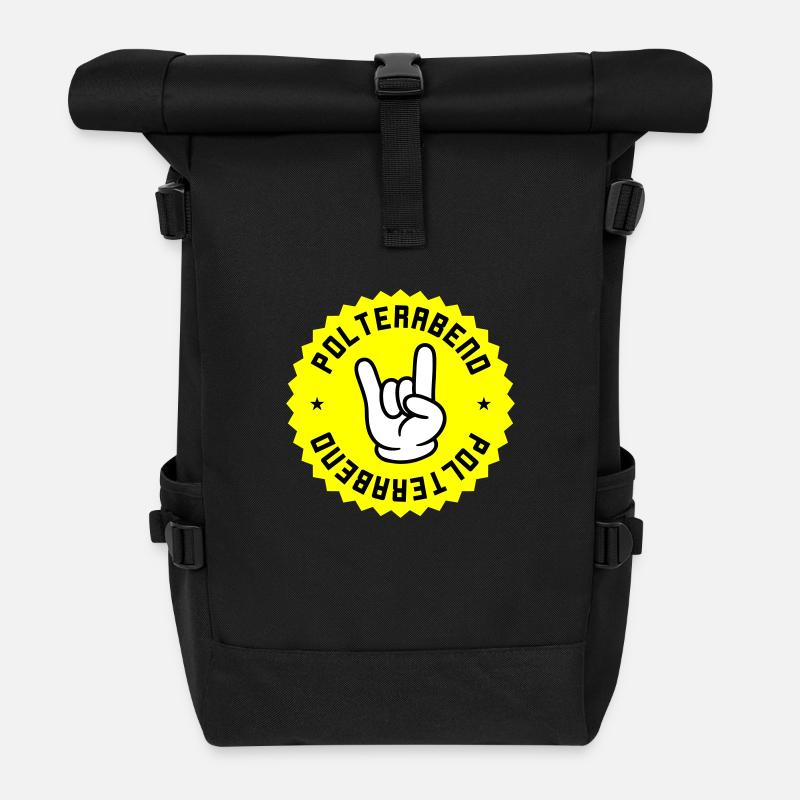 Polterabend Hochzeit Party - Rolltop Rucksack - Schwarz