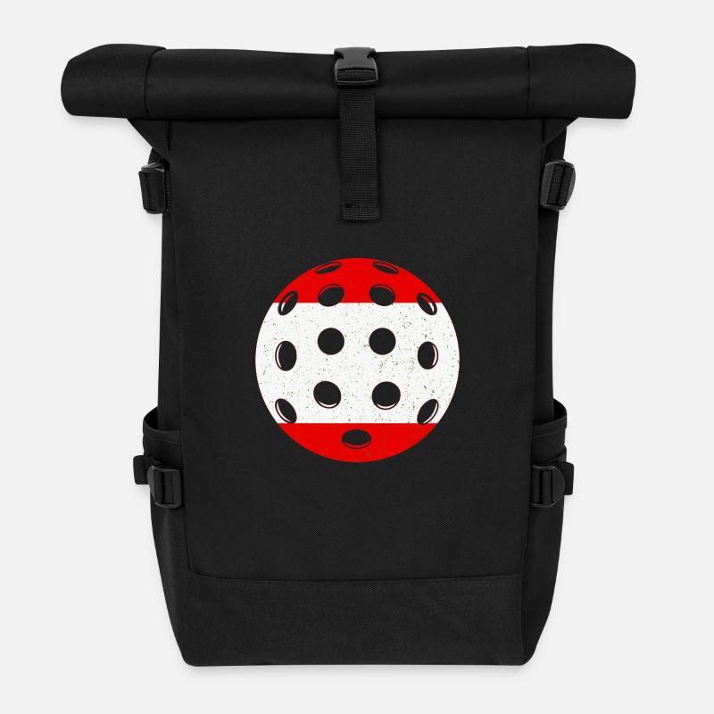Pickleball Austria - Roll Top Backpack - black