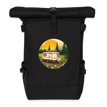 Eriba Pan Cartoon - Rolltop Rucksack - Schwarz - Vorne