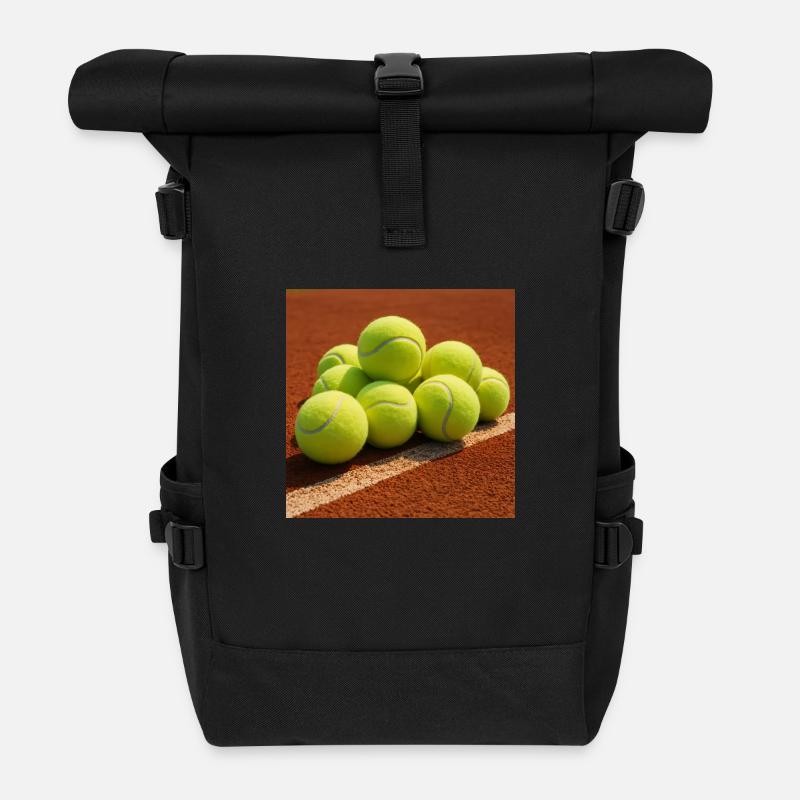 Sports - Tennis - Roll Top Backpack - black