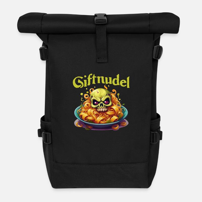 Giftnudel - Rolltop Rucksack - Schwarz