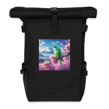 Parrot love - Roll Top Backpack - black - Front