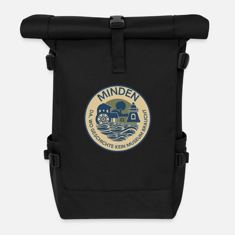 MINDEN – DA, WO GESCHICHTE KEIN MUSEUM BRAUCHT - Rolltop Rucksack - Schwarz