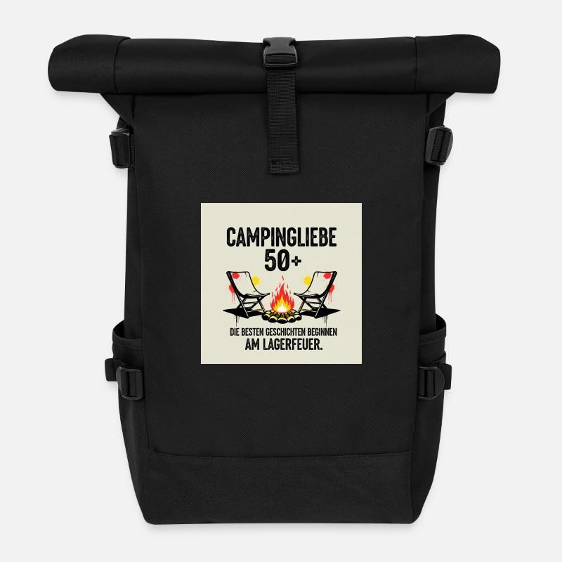 Discover our high-quality Camperliebe 50+ shirt - Roll Top Backpack - black