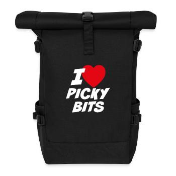 J’adore les morceaux difficiles - Sac à dos roll top - noir - Devant