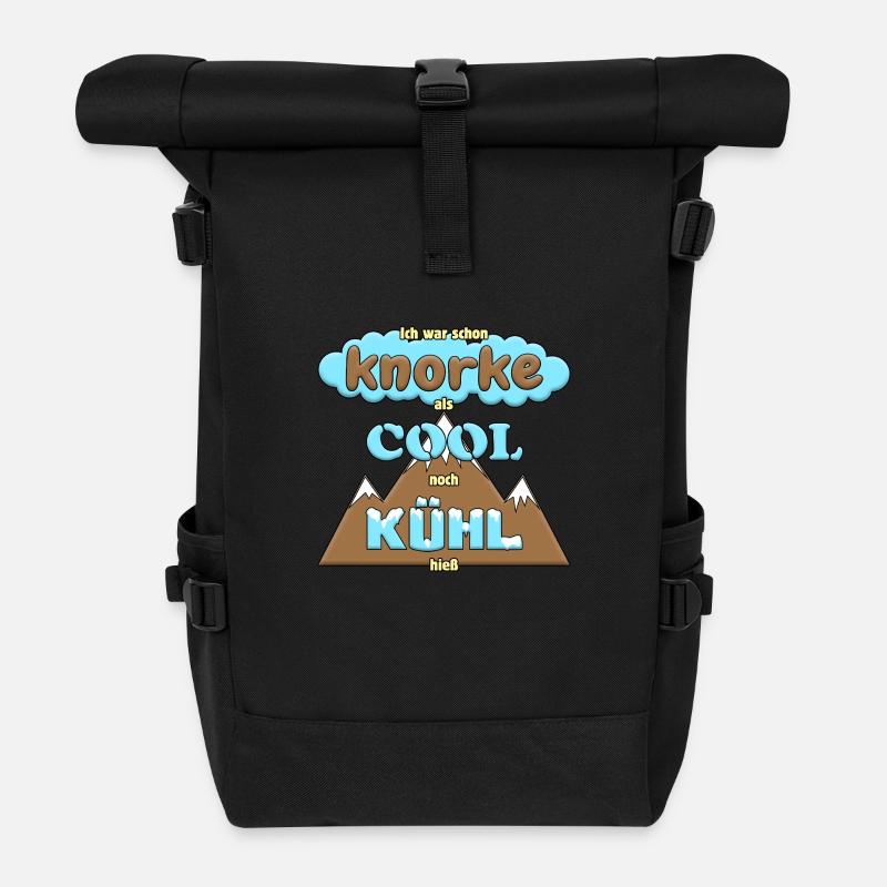 Knorke ist cool - Rolltop Rucksack - Schwarz