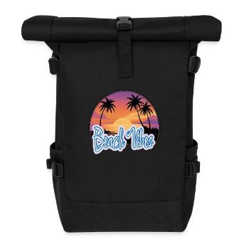 Sunset - Rolltop Rucksack - Schwarz - Vorne