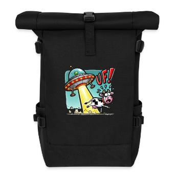 Vache OVNI - Sac à dos roll top - noir - Devant
