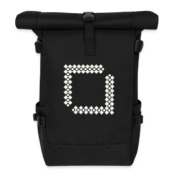 Pattern Vriereck - Roll Top Backpack - black - Front
