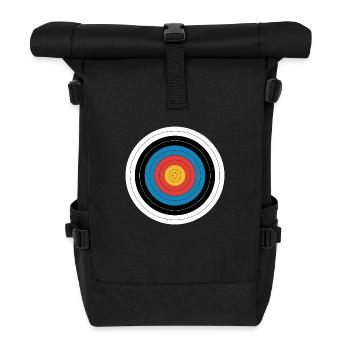 Target Archery Pop Art Graphic - Roll Top Backpack - black - Front