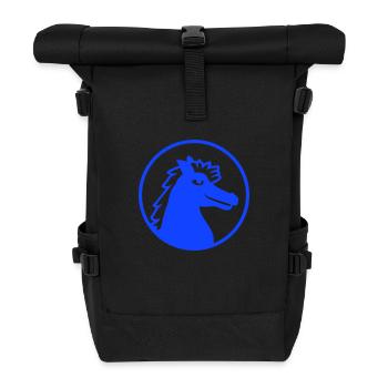 Cheval étalon cool fierté homme équitation cavalier hobby - Sac à dos roll top - noir - Devant