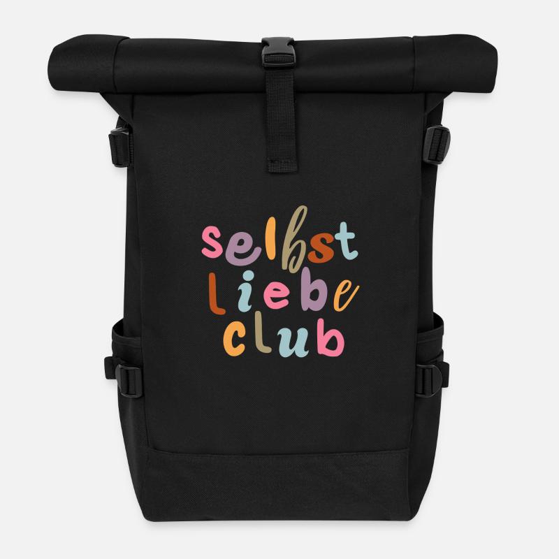 Selbstliebe Club - Rolltop Rucksack - Schwarz