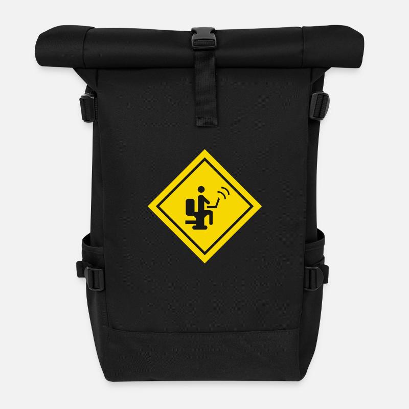 GEEK - Sac à dos roll top - noir