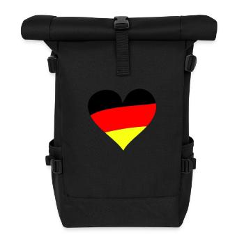 Heart Germany - Rolltop Rucksack - Schwarz - Vorne