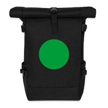 Der Grüne Punkt! - Rolltop Rucksack - Schwarz - Vorne